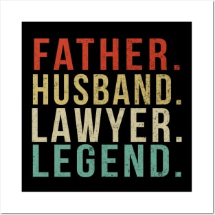 Lawyer Dad Vintage/ Father. Husband. Lawyer . Legend. Posters and Art